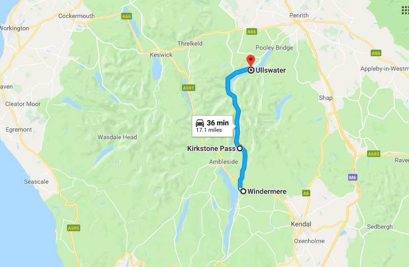 Kirkstone Pass Lake District - UK best driving roads for supercars